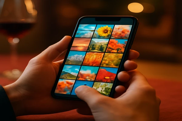 হাতে থাকা স্মার্টফোনসহ একজন ব্যবহারকারী ডিজিটাল প্ল্যাটফর্মটি নির্বিঘ্নে ব্যবহার করছেন