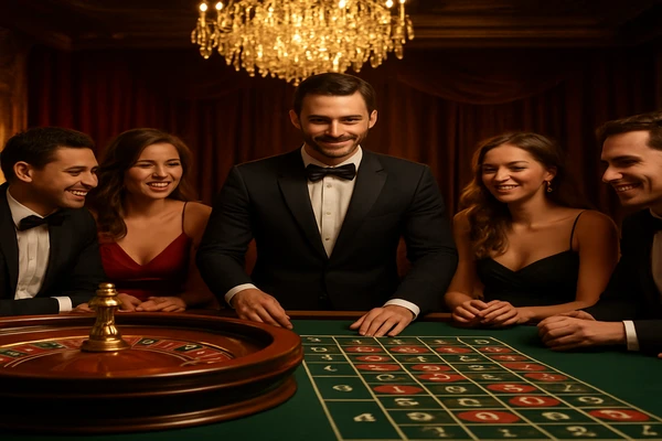 লাইভ টেবিল গেমের সেটিংয়ে ডিলারের উপস্থিতি