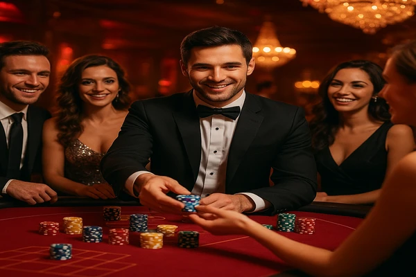 চমকপ্রদ গেমিং পরিবেশে এক আত্মবিশ্বাসী ডিলার ব্যবহারকারীদের dc44 অ্যাকাউন্টে নিরাপদে প্রবেশের আহ্বান জানাচ্ছেন।